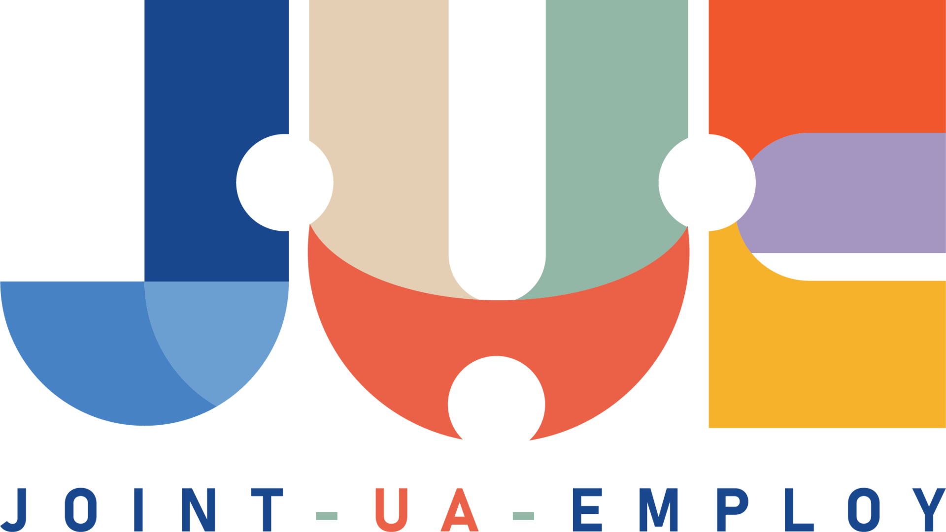 Logotip projekta Joint UA Employ, namenjen integraciji razseljenih oseb iz Ukrajine na slovenski trg dela