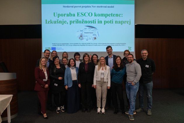 Udeleženci dogodka o uporabi ESCO-kompetenc, Ljubljana, 16. oktobra 2025, Fantastični prostori.