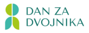 Logo Dan za dvojnika Logotip dogodka Dan za dvojnika v okviru projekta Dostojno delo za vse