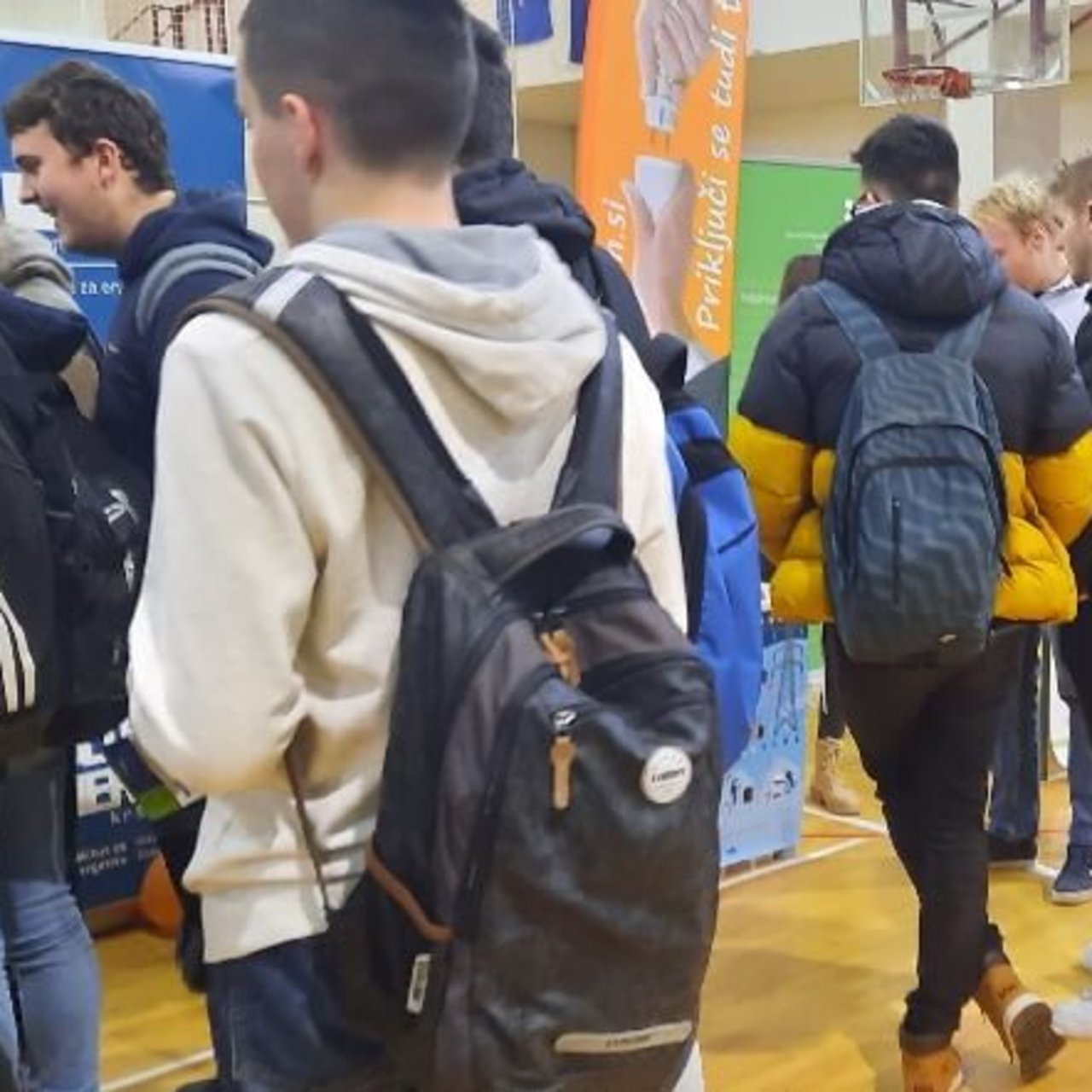 Tržnica Sevnica 17. 1. 2023, Dijaki na Tržnici študijskih programov in možnosti zaposlovanja, v organizaciji Šolskega centra Krško - Sevnica