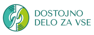 Logotip Dostojno delo Logotip projekta Dostojno delo za vse