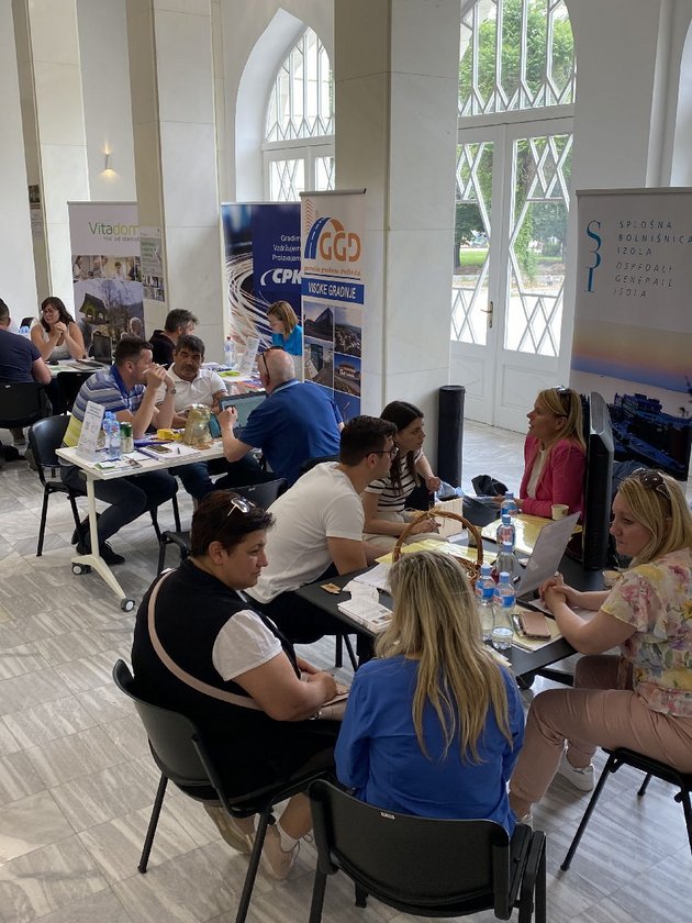 Dogodek Severna Makedonija Utrinek z dogodka v Severni Makedoniji, s predstavitvijo aktualnih potreb slovenskih delodajalcev, junija 2023