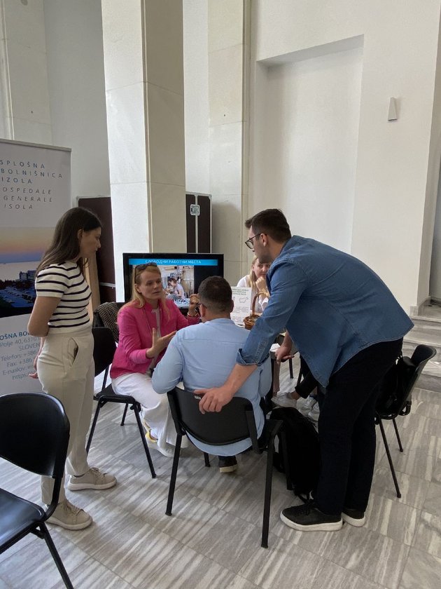 Dogodek Severna Makedonija Utrinek z dogodka v Severni Makedoniji, s predstavitvijo aktualnih potreb slovenskih delodajalcev, junija 2023