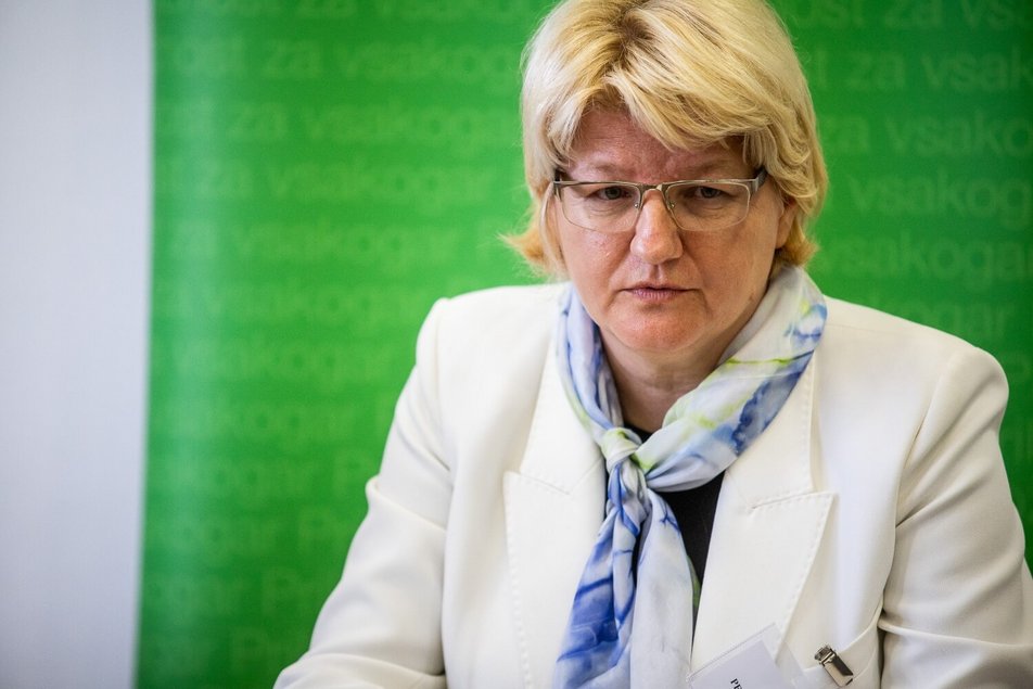 Blanka Pečnik Črnko, direktorica Območne službe Velenje, ZRSZ, Novinarska konferenca v Dravogradu ob Koroškem zaposlitvenem sejmu in festivalu izobraževanja, 11. septembra 2025