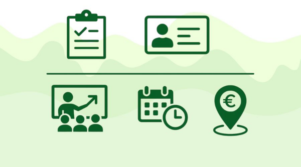 Dekorativna slika: prijava zaposlenih v evidenco za skrajšani delovni čas ter vključevanje v izobraževanje in usposabljanje.