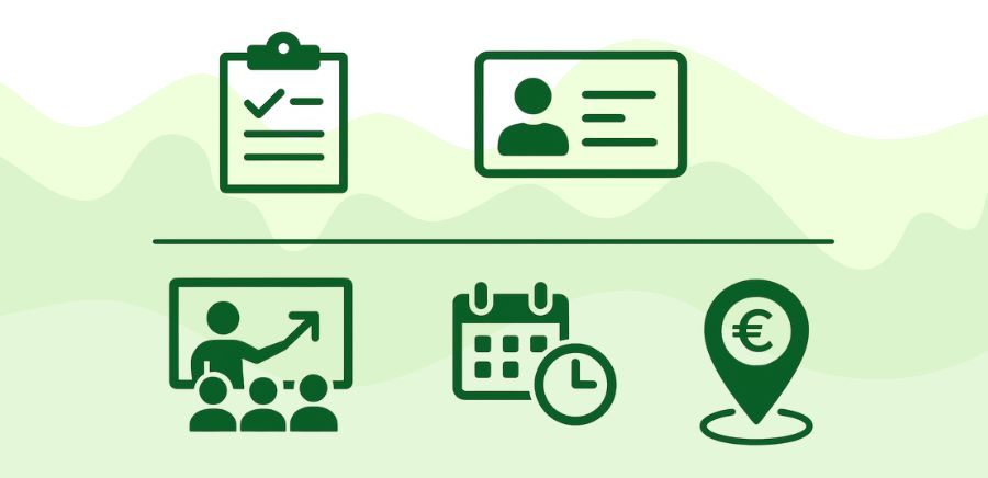 Dekorativna slika: prijava zaposlenih v evidenco za skrajšani delovni čas ter vključevanje v izobraževanje in usposabljanje.