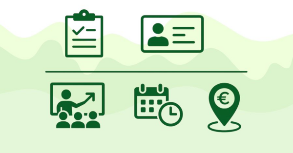 Dekorativna slika: prijava zaposlenih v evidenco za skrajšani delovni čas ter vključevanje v izobraževanje in usposabljanje.