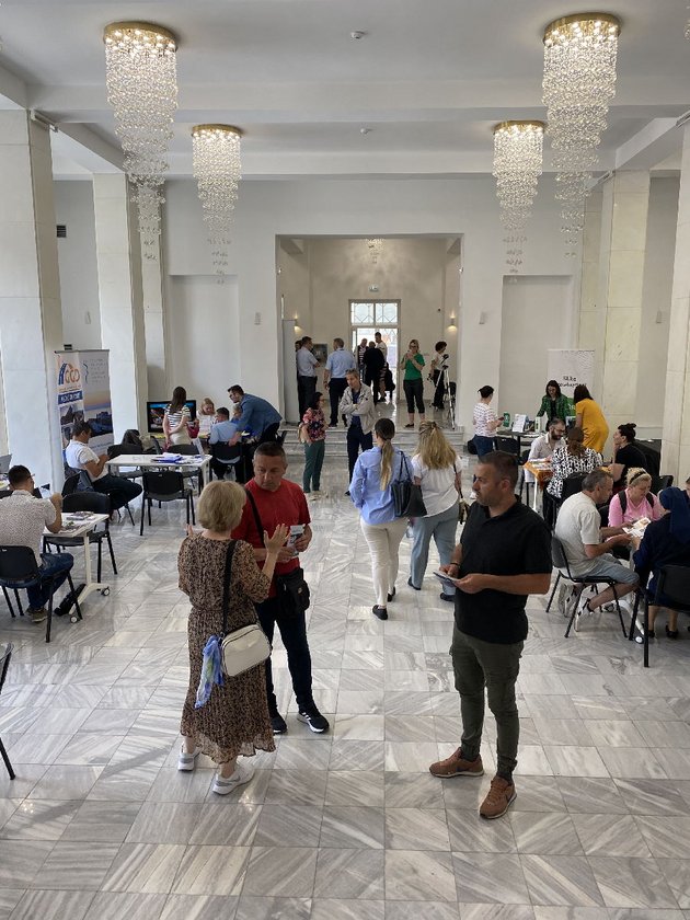 Dogodek Severna Makedonija Utrinek z dogodka v Severni Makedoniji, s predstavitvijo aktualnih potreb slovenskih delodajalcev, junija 2023